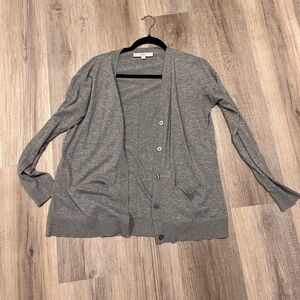 Loft Gray Boyfriend Style Cardigan